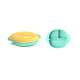 Farfurie silicon cu capac,galbena,U-Grow Farfurie silicon cu capac,galbena,U-Grow