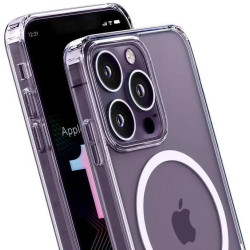 3MK MagSafe Case for iPhone 14 Pro - Transparent plastic