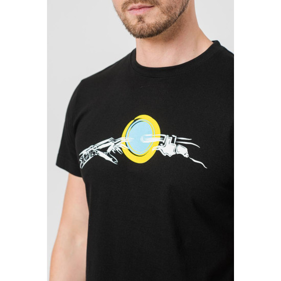 TRICOU CASUAL MANA BICICLETA BARBATI BLACK-XXL TRICOU CASUAL MANA BICICLETA BARBATI BLACK-XXL