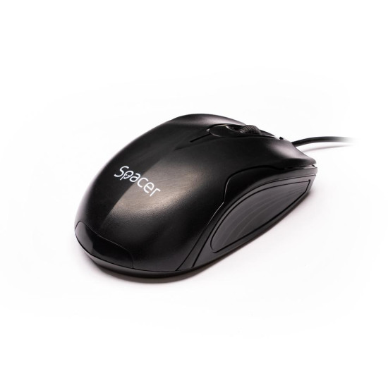 MOUSE Spacer, PC sau NB, cu fir, USB, optic, 800 dpi, butoane/scroll 3/1, negru, SPMO-M11