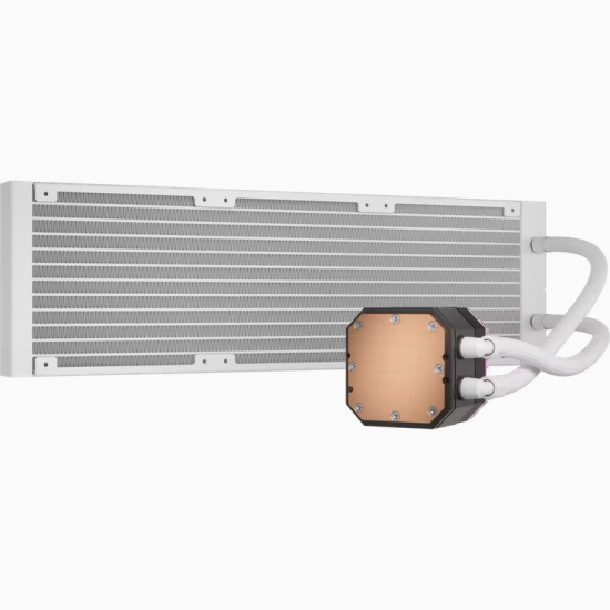 Corsair Liquid Cooler iCUE H150i ELITE CAPELLIX XT White  Cold Plate Material Copper Radiator Material Aluminum PWM Yes CORSAIR iCUE Compatibility Yes Tubing Length 450mm Coldplate Dimensions 56 x 56mm Tubing Material White Sleeved Low-Permeation Rubber R