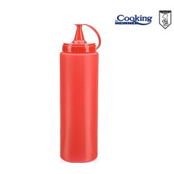 STICLA DISPENSER PENTRU SOSURI 500 ML, ROSU, CHEF LINE, COOKING BY HEINNER