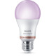 Bec LED RGB inteligent Philips Bulb A60, Wi-Fi, Bluetooth, E27, 8W (60W), 806 lm, lumina alba si color (2200-6500K)