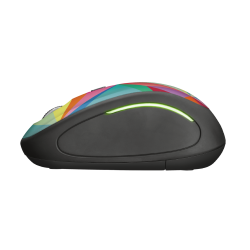 Mouse fara fir Trust Yvi FX Wireless Mouse - multicolor  Specifications General Height of main product (in mm) 95 mm Width of main product (in mm) 57 mm Depth of main product (in mm) 40 mm Total weight 84 g Formfactor compact Ergonomic design no  Connecti