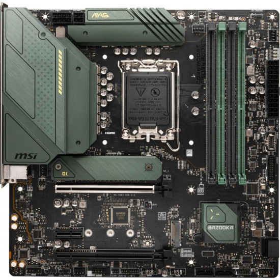 Placa de baza MSI MAG B660M BAZOOKA DDR4, LGA 1700