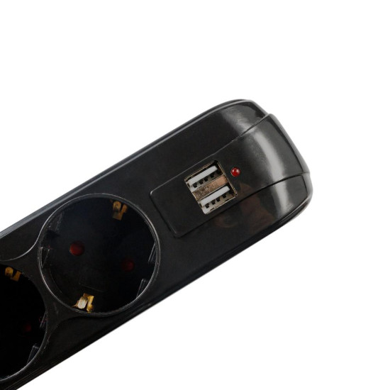PRELUNGITOR SPACER SCHUKO x5 16A USB