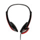 Casti cu micr. Spacer, cu fir, multimedia, 2x Jack 3.5mm, microfon pe brat, driver 40mm, 20Hz-20000Hz, 1.8m, rosu si negru Casti cu micr. Spacer, cu fir, multimedia, 2x Jack 3.5mm, microfon pe brat, driver 40mm, 20Hz-20000Hz, 1.8m, rosu si negru