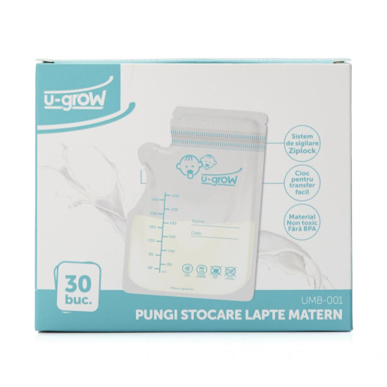 Pungi stocare lapte matern 30buc UMB-001