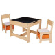 Set masuta si 2 scaune,lemn natur,U-Grow Set masuta si 2 scaune,lemn natur,U-Grow