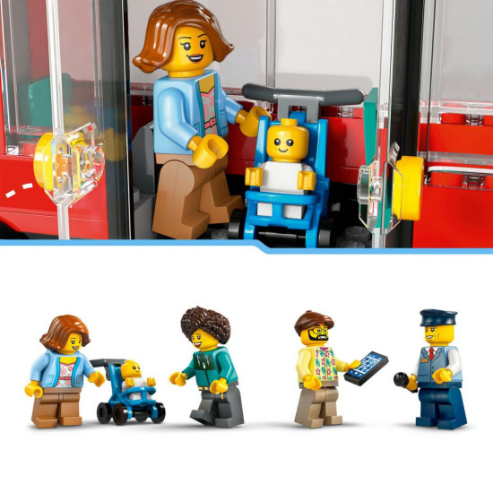 AUTOBUZ TURISTIC ROSU CU ETAJ LEGO 60407 AUTOBUZ TURISTIC ROSU CU ETAJ LEGO 60407