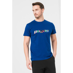 TRICOU  LOGO MULTICOLOR BARBATI   ROYAL BLUE-L