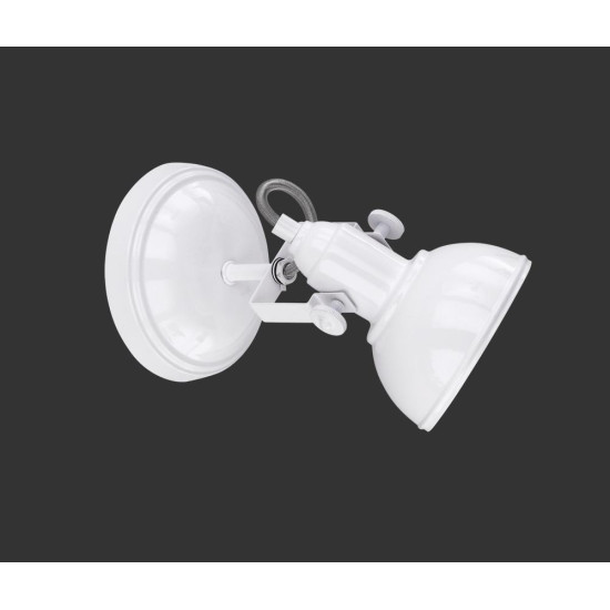 Spot Trio Reality GINA R80151001, excl. 1x E14, max. 40W, 230V, IP20, montare pe plafon, nu include becul, dimensiuni 24x13cm, culoare alba, material metal;