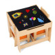 Set masuta si 2 scaune,lemn natur,U-Grow Set masuta si 2 scaune,lemn natur,U-Grow