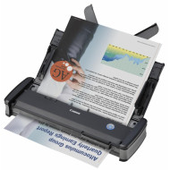 Scanner Canon P-215II, dimensiune A4, tip portabil, viteza scanare  12ppm alb-negru si 10ppm color, duplex, rezolutie optica 600dpi, rezolutie hardware 600x600dpi, senzor CIS, interfata: USB 2.0, software inclus: Driver ISIS /TWAIN, CaptureOnTouch, Captur