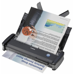 Scanner Canon P-215II, dimensiune A4, tip portabil, viteza scanare  12ppm alb-negru si 10ppm color, duplex, rezolutie optica 600dpi, rezolutie hardware 600x600dpi, senzor CIS, interfata: USB 2.0, software inclus: Driver ISIS /TWAIN, CaptureOnTouch, Captur