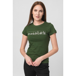 TRICOU  MULTIBIKE PEGAS FEMEI  BOTTLE GREEN-XL