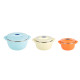 SET 3 CASEROLE TERMICE 2+4+6L,BELLY BLUE, ART OF DINING BY HEINNER SET 3 CASEROLE TERMICE 2+4+6L,BELLY BLUE, ART OF DINING BY HEINNER