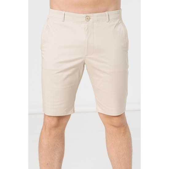 PANTALONI SCURT CASUAL BARBATI BEIGE S