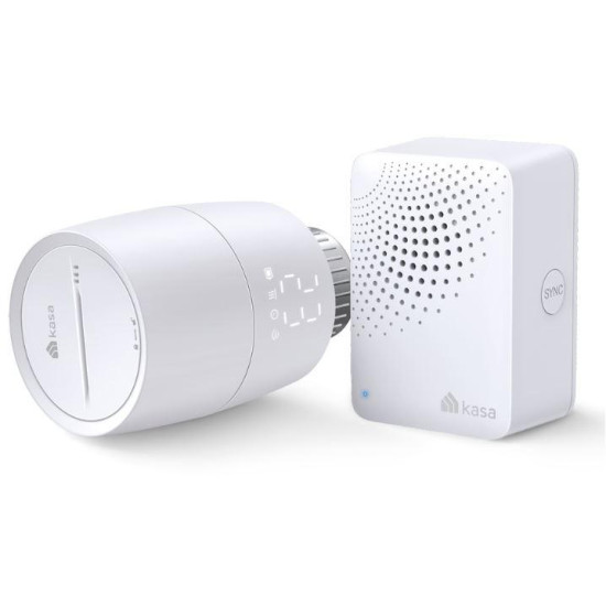 TP-LINK KE100 KIT, Termostat smart wireless pentru calorifer, 2.4 GHz Wi-Fi, 868 MHz, Android 5.0 sau mai recentă, iOS 10 sau mai recentă.