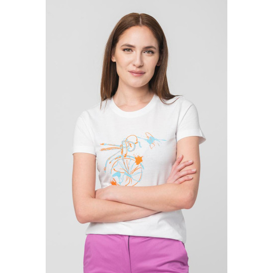 TSHIRT CASUAL F BICICLETA COLOR WHITE-S