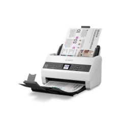 Scanner Epson DS-730N, dimensiune A4, tip sheetfed, viteza scanare: 40 ppm alb-negru si color, rezolutie optica 1200dpi, ADF Single Pass 100 pagini, duplex, Scan to Email, Scan to FTP, Scan to Web folders, Scan to Network folders, software: Epson Device A