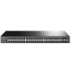 TP-LINK TL-SG3452X Switch JetStream cu management | 48× Porturi Gigabit L2+ și 4× Sloturi 10GE SFP+, Interfață: 48× Poturi RJ45 10/100/1000 Mbps, 4× Sloturi 10G SFP+, 1× Port RJ45 pe console, 1× Port Micro-USB pe console, Fără ventilatoare, Montare în rac