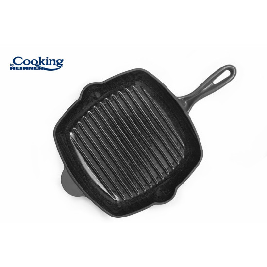 TIGAIE GRILL FONTA EMAILATA 26.5 X 4.5 CM, MARBLE GREY, COOKING BY HEINNER TIGAIE GRILL FONTA EMAILATA 26.5 X 4.5 CM, MARBLE GREY, COOKING BY HEINNER
