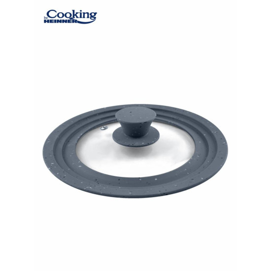 CAPAC STICLA CU MARGINE DIN SILICON AJUSTABILA PE 3 DIMENSIUNI 16/18/20 CM, COOKING BY HEINNER