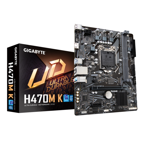 Placa de baza Gigabyte H470M K LGA1200 DDR4 Placa de baza Gigabyte H470M K LGA1200 DDR4