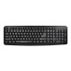 Tastatura Serioux 9400USB, cu fir, US layout, neagra, 104 taste, USB