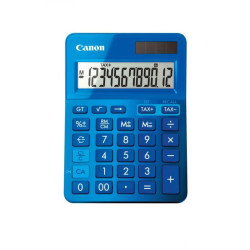 Calculator birou Canon LS123KBL albastru, 12 digiti, ribbon, display LCD, functie business, tax si conversie moneda
