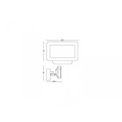 Proiector LED RGB inteligent Philips Hue Discover, 2x15W, 2300 lm, lumina alba si color (2000-6500K), IP44, 160x220x153mm, Negru
