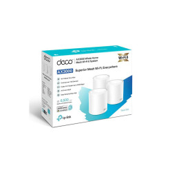 TP-Link AX3000 whole home mesh Wi-Fi 6 System, Deco X50(3-pack); Dual- Band, Standarde Wireless: IEEE 802.11ax/ac/n/a 5 GHz, IEEE 802.11ax/n/b/g 2.4 GHz, viteza wireless: 5 GHz: 2402 Mbps, 2.4 GHz: 574 Mbps, 2 x antene interne, 2×2 MU-MIMO, Mod Router, Mo