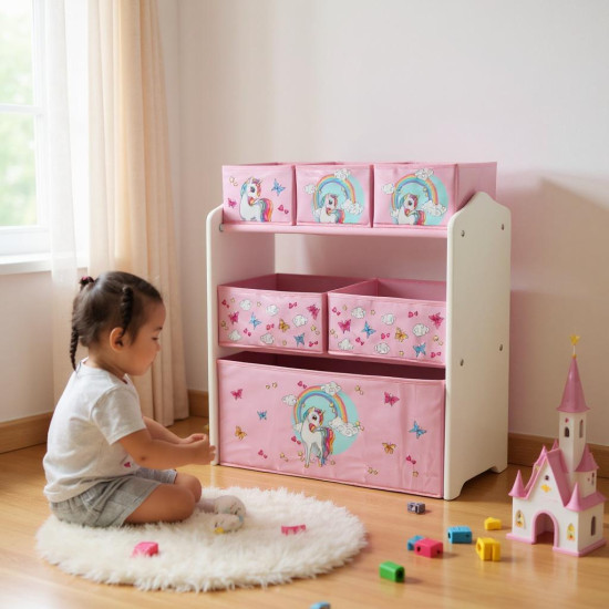 Dulap depozitare jucarii Unicorns,U-Grow Dulap depozitare jucarii Unicorns,U-Grow