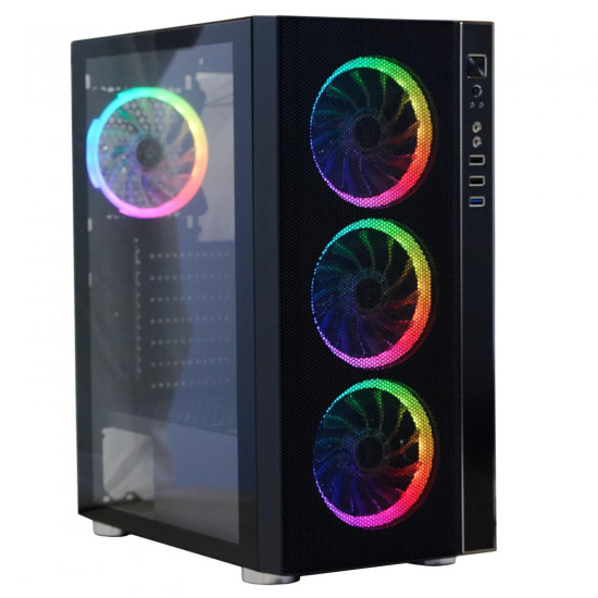 Carcasa Spacer Rainbow, ATX, MidTower, Gaming, fara sursa, sticla securizata, 4 x fan, USB 2.0 x 2, USB 3.0 x 1, mesh, fan controller (inclusiv RGB), telecomanda, „SPCS-GC-RAINBOW” Carcasa Spacer Rainbow, ATX, MidTower, Gaming, fara sursa, sticla securizata, 4 x fan, USB 2.0 x 2, USB 3.0 x 1, mesh, fan controller (inclusiv RGB), telecomanda, „SPCS-GC-RAINBOW”