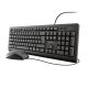 Kit tastatura + mouse Trust Primo, wired, negru