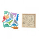 PUZZLE DIN LEMN CU DINOZAURI, 12 PIESE PUZZLE DIN LEMN CU DINOZAURI, 12 PIESE