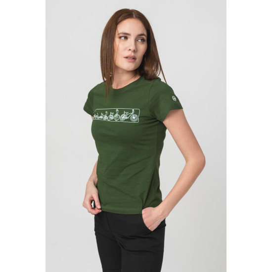 TRICOU  MULTIBIKE PEGAS FEMEI BOTTLE GREEN-XS