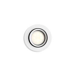 Spot LED incastrat Philips Hue Milliskin, Bluetooth, GU10, 5.5W (25W) ,250 lm, lumina alba (2200-6500K), IP20, 9cm, Alb