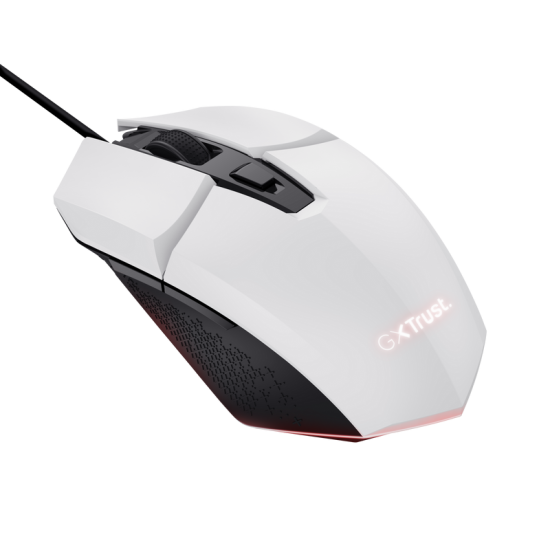 Mouse Trust GXT109W FELOX 6400 DPI, alb