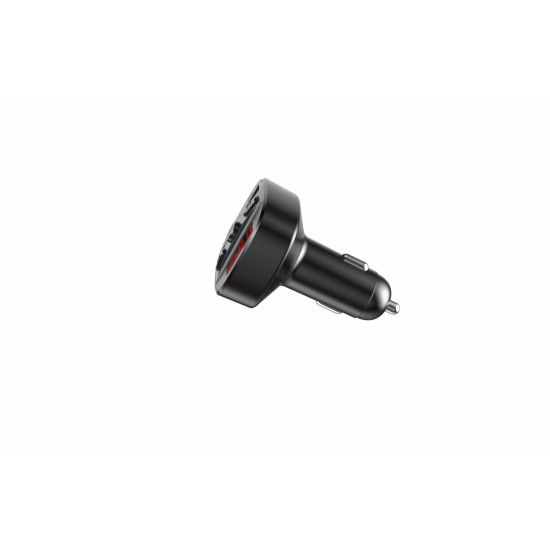 Modulator FM Serioux ABFM60, Bluetooth 5.0 , raza actiune de până la 5 m, voltaj intrare: 1x DC 12V/24V ,2 porturi USB: 1x USB DC5V 2.4A Max 1 x USB audio (pana la 32 GB), slot MicroSD (pana la 32 GB), format muzica: MP3/WMA/WAV, frecvența FM: 87.5MHz - 1