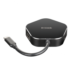 Hub USB DLINK DUB-M420, 4 porturi, negru