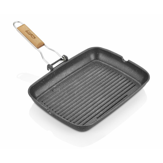 TIGAIE GRILL CU MANER DETASABIL.35 x 25 x 4.5 CM, COOKING  BY HEINNER