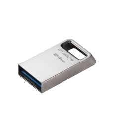 USB Flash Drive Kingston 64GB Data Traveler Micro, USB 3.2 Gen1, Metalic