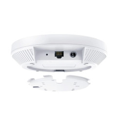 TP-Link Wireless Access Point EAP653, AX3000 Wireless Dual Band Indoor, 1× Gigabit Ethernet (RJ-45) Port (Support 802.3at PoE), antenna interna: 2.4 GHz: 2× 4 dBi, 5 GHz: 2× 5 dBi, Standarde Wireless: IEEE 802.11ax/ac/n/g/b/a, Rată de Semnal: 5 GHz: Până 