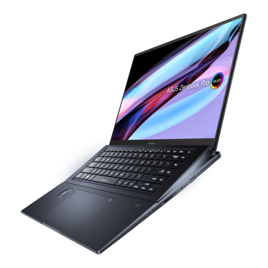 Laptop ASUS Zenbook Pro, UX7602ZM-ME045X, 16.0-inch, Touch screen, 4K (3840 x 2400) OLED 16:10, i9- 12900H, 32GB LPDDR5 on board, 2TB, Intel(R) Iris Xe Graphics, Tech Black, Windows 11 Pro, 2 years