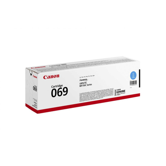 Toner Canon CRG069C, Cyan, capacitate 1900 pagini, pentru i-SENSYS LBP673Cdw, MF754Cdw, MF752Cdw. Toner Canon CRG069C, Cyan, capacitate 1900 pagini, pentru i-SENSYS LBP673Cdw, MF754Cdw, MF752Cdw.