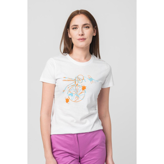 TSHIRT CASUAL F BICICLETA COLOR WHITE-S