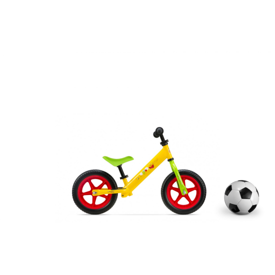 METAL BALANCE BIKE, SEVEN, MODEL WTP, 12 INCH, GALBEN VERDE