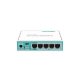 MIKROTIK 5-PORT GIGABIT ETHERNET ROUTER, RB750GR3, 5*10/100/1000Ethernet ports, CPU nominal frequency: 880 MHz, 2* CPU corecount, 4*CPU Threads count, Size of RAM: 256 MB, 5W